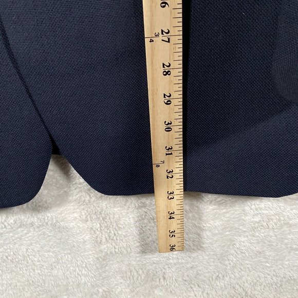 Joseph Abboud 100% Wool Reda Super 110's Sport Coat Blazer Blue 40L Textured - Picture 5 of 13